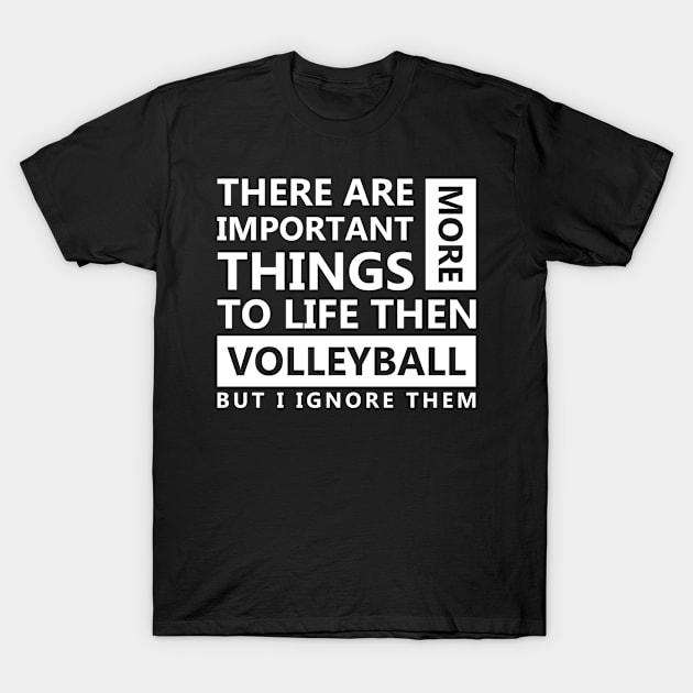 Volleyball Love T-Shirt by Skymann